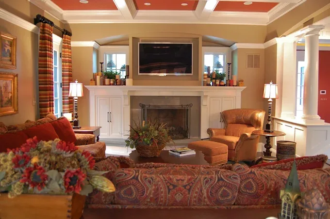 Custom fireplace built-in cabinetry